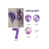 DÜVENCİ TİCARET MOR RAKAMLI YAŞ BALON SET