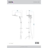 Duxxa Como 400 Tepe Duş Seti Krom D.170.4