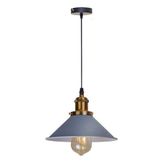 Dylight Retro Dekoratif Tekli Gri Rustik Metal Sarkıt Avize 22 Cm