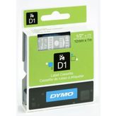 Dymo D1 Yedek Şerit 12 Mm X 7 Mt - Şeffaf/beyaz