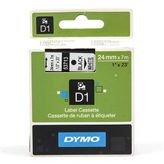 Dymo D1 Yedek Şerit 24 mm x 7 mt-Beyaz/Siyah