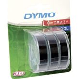 Dymo Kabartma Şerit 9 MM x 3 M 3'lü Siyah