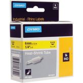 Dymo Rhinopro 18052 Sarı-Siyah 6mm x 1.5m Polyester Şerit