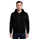 Dynamo Erkek Kapüşonlu Fermuarlı Siyah Sweatshirt BGL-ST04790
