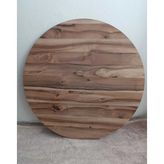 DZGN HOME Katlanabilir Metal Ayaklı Ahşap Yer Sofrası Tepsi Sini 70 cm - Kahverengi