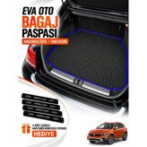 E-BİZ E-Biz Fiat Egea Cross (2020-2026) 3D Havuzlu Eva Bagaj Havuzu Paspası - Koyu Mavi