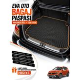E-BİZ E-Biz Fiat Egea Cross (2020-2026) 3D Havuzlu Eva Bagaj Havuzu Paspası - Siyah-Taba - Siyah - Taba