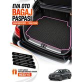 E-BİZ E-Biz Fiat Egea Hatchback (2017-2025) 3D Havuzlu Eva Bagaj Havuzu Paspası - Siyah-Fuşya - Siyah - Fuşya