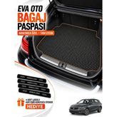 E-BİZ E-Biz Fiat Egea Hatchback (2017-2025) 3D Havuzlu Eva Bagaj Havuzu Paspası - Siyah-Kahverengi - Siyah - Kahverengi