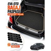 E-BİZ E-Biz Fiat Egea Sedan (2015-2025) 3D Havuzlu Eva Bagaj Havuzu Paspası - Siyah-Bej - Siyah - Bej