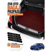 E-BİZ E-Biz Renault Megane 4-Hatchback (2016-2026) 3D Havuzlu Eva Bagaj Havuzu Paspası - Bordo