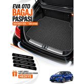 E-BİZ E-Biz Renault Megane 4-Hatchback (2016-2026) 3D Havuzlu Eva Bagaj Havuzu Paspası - Koyu Gri