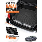 E-BİZ E-Biz Renault Megane 4-Sedan (2016-2026) 3D Havuzlu Eva Bagaj Havuzu Paspası - Koyu Gri