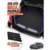 E-BİZ E-Biz Renault Megane 4-Sedan (2016-2026) 3D Havuzlu Eva Bagaj Havuzu Paspası - Koyu Mavi