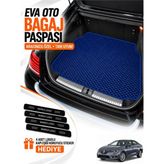 E-BİZ E-Biz Renault Megane 4-Sedan (2016-2026) 3D Havuzlu Eva Bagaj Havuzu Paspası - Lacivert