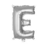 E Harf Gümüş Folyo Balon16 İnç 36 Cm