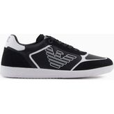 EA7 Emporio Armani 7X000405 AF19826 MC001 Siyah Deri Erkek Günlük Ayakkabı