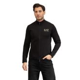 EA7 Erkek Fermuarlı Sweatshirt, Siyah, L Beden