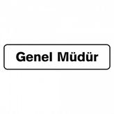 Easy Tool B1201 Genel Müdür Uyarı Levhası