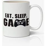 Eat Sleep Baskılı Kupa