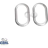 Ebal Oto Renault Megane 2 cc Krom Iç Kapı Kolu Çerçeve 2 Kapı 2002-2010 P.çelik