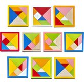 Ebrulisler 10 Adet Ahşap Tangram