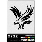 Ecce Uçan Kartal Stıcker 15 X 15 Cm