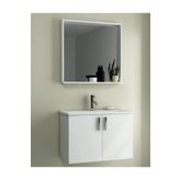 Ece Banyo Slim Smart 80x35 cm Beyaz Banyo Dolabı