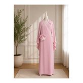 ECEM NAMAZ ELBİSESİ PEMBE İNCE DANTEL