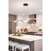 Eclipse Modern Tasarım Ledli Cafe - Mutfak - Salon 2 Li Led Avize (GRİ)