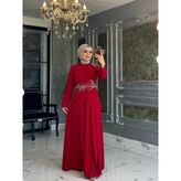 Ecmel Elbise Bordo