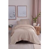 Ecocel Pike Örtü Tek Kişilik 160x230cm Karde Vizon Gri