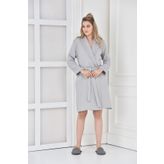Ecocotton Alessa Gri Kadın Bornoz