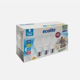 Ecolite A60 12W E27 6500K Beyaz Işık 3'lü Led Ampul