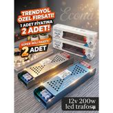 Econa 12V 200W 16,5 A Şerit LED Trafosu 15 mt LED Için(2 Adet Fiyatı) - 1 m