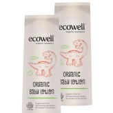 Ecowell 2x300 ml Organik Bebe Losyonu