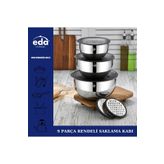 Eda 9 PARÇA RENDELİ SAKLAMA ÇIRPMA KABI