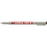 Edding 150 S Siyah Asetat Kalemi