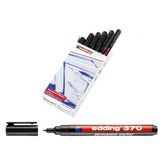 Edding 370 Permanent Marker Siyah 10'lu Kutu Asetat Kalem