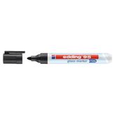 Edding 95 Glass Marker Cam Kalemi Siyah