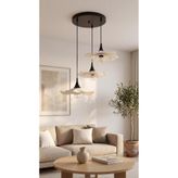 EDESİNG Sevo Duo Trio Sarkıt Avize ( Ampül HEDİYE )