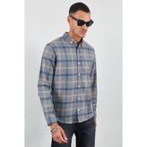 Edition Flanel Ekose Kışlık Gömlek Gri - 2XL