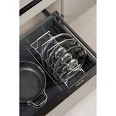 Edora Home Mat Gümüş Tava Tencere Düzenleyici Çekmece İçi Organizer Yer Tasarruflu