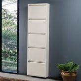 Edsy Home Pera 5'li Metal Ayakkabılık Krem Siyah