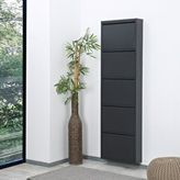 Edsy Home Pera 5'li Metal Ayakkabılık Siyah