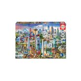 Educa 17670 1500 Parça Kuzey Amerika Sembolleri Puzzle