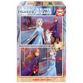 Educa 18085 2x25 Parça Frozen 2 Ahşap Puzzle