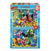 Educa Mickey Roadster Racers 2x20 Parça Karton Puzzle