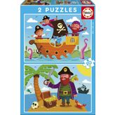 Educa Pirates 2 X 20 Parça Karton Puzzle
