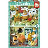 Educa Puzzle - 2X20 Parça Orman Masalları - 3-5 Yaş Kız Ve Erkek Çoduk